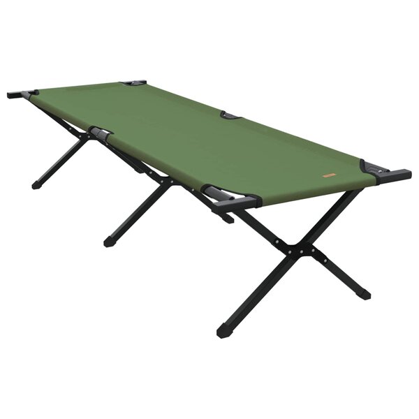 vidaXL Lit de camping pliant Vert 193 x 69 x 45 cm Tissu Oxford