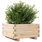 vidaXL Jardinière 50x50x26 5 cm bois de pin massif