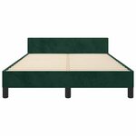 vidaXL Cadre de lit sans matelas vert foncé 120x200 cm velours