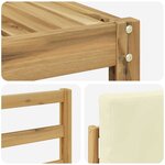 vidaXL Ensemble de canapés d'extérieur 10 pc Blanc et crème Polyester