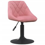 Vidaxl tabouret de bar rose velours