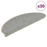 vidaXL Tapis d'escalier autocollants 30 Pièces 65x21x4 cm vert clair