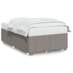 vidaXL Cadre de lit sans matelas taupe 120x200 cm tissu