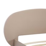 vidaXL Cadre de lit sans matelas cappuccino similicuir 100x200 cm