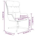 vidaXL Chaise de relaxation Noir Similicuir