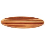 vidaXL Dessus de table bois massif d'acacia rond 15-16 mm 60 cm