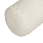 vidaXL Coussins d'accent 2 Pièces Crème Ø 15 x 40 cm