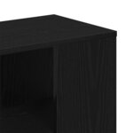 Buffet vidaXL noir en chêne 60x30x50 cm en bois composite