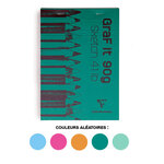 Bloc croquis collé GraF it A5 90g 80 feuilles blanc couverture coloris aléatoire CLAIREFONTAINE