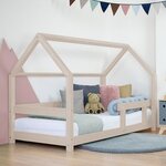 Lit cabane enfant TERY 70 x 160 beige