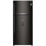 Lg - gtf7850bl - réfrigerateur congélateur 2 portes - 509l (379l + 130l) - no frost - a++ - l78cm x h180cm - noir