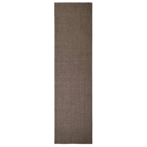 vidaXL Tapis Sisal naturel 66x250 cm Marron