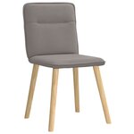 vidaXL Chaises à manger lot de 6 taupe tissu
