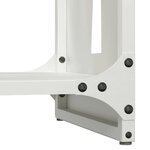 vidaXL Portant de bois chauffage blanc 40x30x80 cm