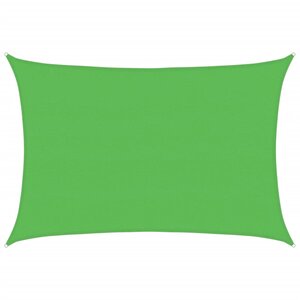 vidaXL Voile d'ombrage 160 g/m² Vert clair 5x6 m PEHD