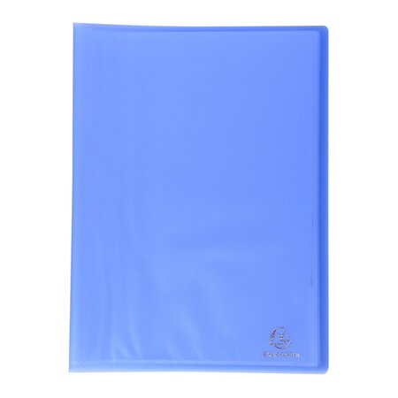 Protège-documents polypropylène semi-rigide 24 x 32 cm - 20 vues  - bleu