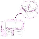 vidaXL Canapé d'angle avec rangement Gris foncé Tissu