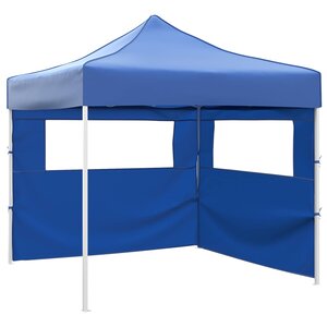 vidaXL Tente de fête 291 x 291 x 315 cm Bleu Tissu Oxford