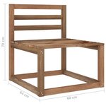 Vidaxl salon de jardin 8 pièces avec coussins crème