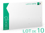 Prêt-à-Poster - Lettre Verte - 100g - Format C4 - Enveloppes en lot de 10