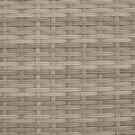 vidaXL Chaise longue avec coussins gris clair résine tressée