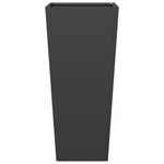 vidaXL Jardinière noir 35x35x75 cm acier