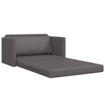 vidaXL Canapé-Lit Gris 124 x 71 x 78 cm Cuir artificiel