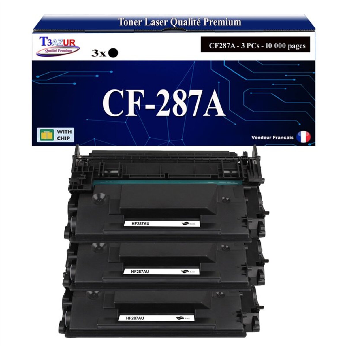 CF287A 87A Cartucho de tóner de alto rendimiento compatible con HP 87A