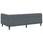 vidaXL Cadre de lit d'angle Gris foncé 90 x 200 cm Velours