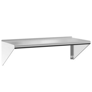 vidaXL Étagère murale 100x45x31 cm argenté acier inoxydable