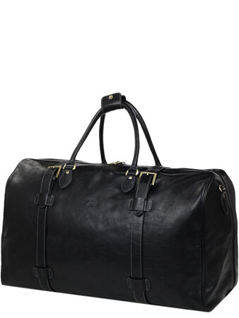 Sac de voyage cabine Travel - Cuir Gras- KATANA - 60 CM - 33156-Noir