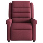 vidaXL Fauteuil inclinable Rouge bordeaux Tissu