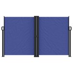 vidaXL Auvent latéral rétractable bleu 140x600 cm