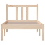 vidaXL Cadre de lit bois massif 75x190 cm petit simple