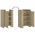 vidaXL Buffet chêne sonoma 45x35x75 cm bois d'ingénierie