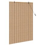 vidaXL Store enrouleur Autre Marron Clair 100 x 160 cm Bambou