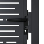 vidaXL Portail de jardin anthracite 105x80cm acier conception de carré
