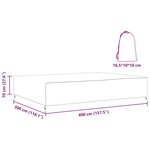 vidaXL Housse pour mobilier d'extérieur Noir 400 x 300 x 70 cm 420D