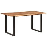 vidaXL Table de salle à manger 154x80x76 cm Bois d'acacia solide