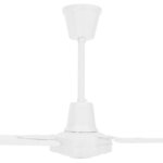 vidaXL Ventilateur de plafond 142 cm blanc