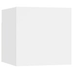 vidaXL Ensemble de meubles TV 4 Pièces Blanc Bois d'ingénierie