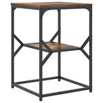 vidaXL Table d'appoint Chêne fumé 41 x 40 x 60 cm