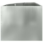 vidaXL Jardinière d'Angle Argent 60 x 60 x 50 cm Acier galvanisé