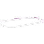 vidaXL Dessus de table 120x60x2 5 cm ovale bois massif d'acacia