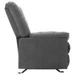 vidaXL Fauteuil inclinable Gris clair Tissu