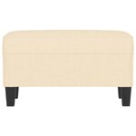 vidaXL Banc Crème 70x35x41 cm Tissu