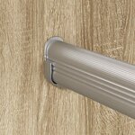 vidaXL Tige de placard 2 Pièces Argenté 764 x 15 x 29 mm