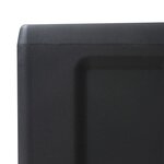 vidaXL Armoire de rangement de jardin avec 4 étagères Noir et gris