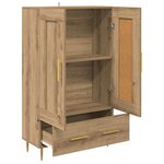 vidaXL Haut Armoire avec tiroir Chêne artisanal 69 5 x 31 x 115 cm