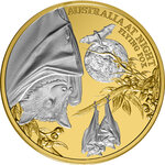 Pièce de monnaie en Or 100 Dollars g 31.1 (1 oz) Millésime 2023 Australia at Night FLYING FOX